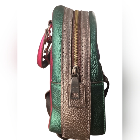 Coach Andi Mini Backpack in Metallic Colorblock Leather - Picture 8 of 10